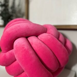 Pink Knot Pillow